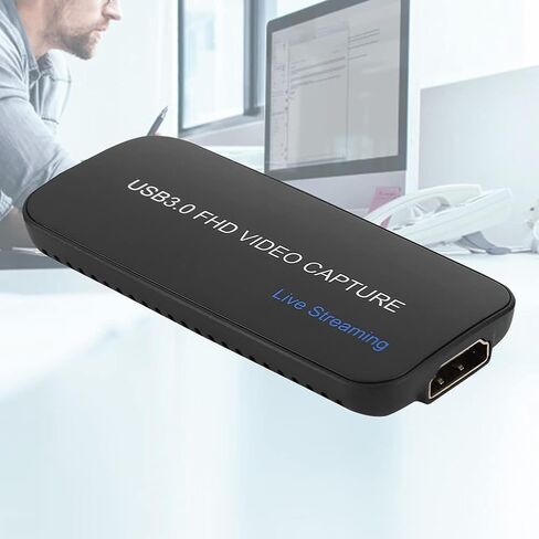 USB HDMI HD Video Capture Card, USB 3.0 Capture Card for 1080p/60Hz and 4K 30Hz, Plug - and - Play Video Acquisition Card with HDMI Input for Linux Android in Saudi Arabia