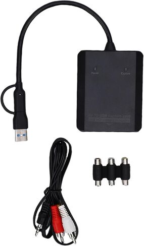 GOWENIC Video Capture Card, Dual Function Design, Store or Share Permanently, Real Time HD Multimedia Preview, for VCR DVD in Saudi Arabia