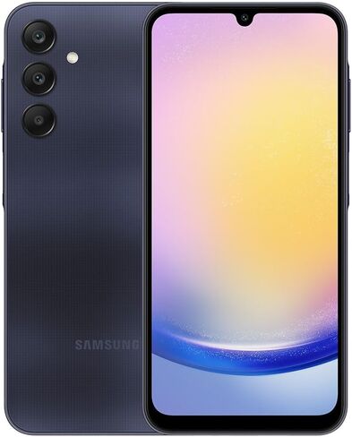 Samsung Galaxy A25 5G ثنائي الشريحة، 128 جيجابايت، أزرق أسود - مفتوح (GSM فقط) (الإصدار الدولي) (متجدد) in Saudi Arabia