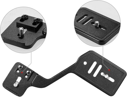 Camera Flash Bracket, Portable Aluminum Alloy Mount with 1/4 Inch Screw, for DSLR Cameras Flashes Microphones in Saudi Arabia