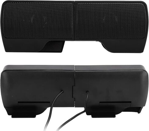 Laptop Soundbar, USB Clip Screen Mini Desktop Portable 2.0 Audio Computer Accessories with Sound Quality, and Clip for Desktop Computers in Saudi Arabia