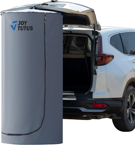 خيمة دش منبثقة من JOYTUTUS للسيارة، خيمة تغيير الباب الخلفي لسيارات الدفع الرباعي سهلة الإعداد مع أكواب شفط وأبازيم للشاطئ، والتخييم في الهواء الطلق، والمرحاض، وغرفة ملابس محمولة للخصوصية مع حاجز للرطوبة وحقيبة in Kuwait