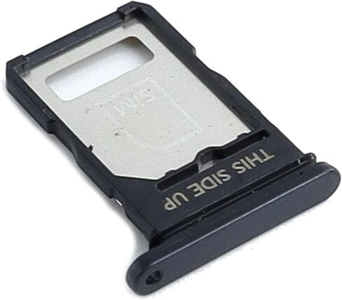for Motorola Moto Edge 2024 XT2405-1 XT2405V Micro SD Card Slot Single Sim Card Tray Holder Replacement Black，with Pin in Saudi Arabia