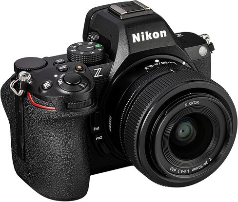 كاميرا نيكون Z5 II بدون مرآة مع عدسة NIKKOR Z مقاس 24-50 مم f/4-6.3 | إطار كامل، فيديو بدقة 4K UHD، التثبيت (2018) + بطاقة سعة 64 جيجابايت + بطارية EN-EL15C + برنامج صور + حقيبة كاميرا + المزيد in Kuwait