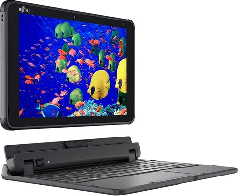 Fujitsu Tablet Q5010 Touchscreen Laptop, 10.1-inch FHD Windows Tablet, Intel Celeron N4020, 4GB RAM, 64GB SSD, 2 Camera, Type-C, Japanese Keyboard, Windows 11 Pro (Renewed) in Saudi Arabia