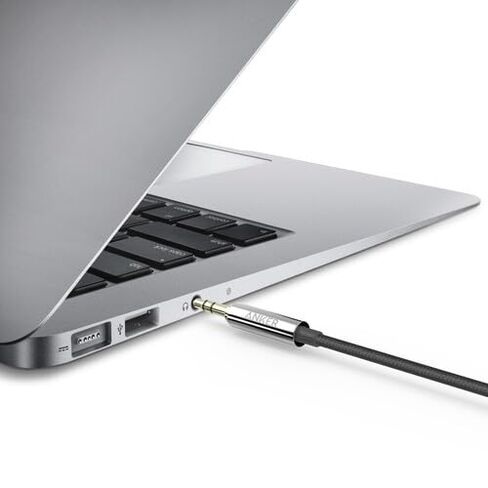 كابل صوت Anker Powerline 3.5 ملم بطول 4 أقدام، سلك Aux ممتاز مع موصلات مطلية بالذهب، كابل ستيريو متين مقاوم للتشابك للسيارة وسماعات الرأس ومكبرات الصوت والصوت المنزلي - عبوتان in Kuwait