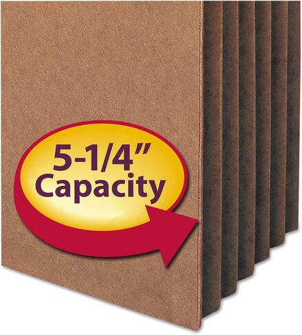 SMEAD® Redrope File Pockets ، حجم الحروف ، 5 1/4 "التوسع ، 30 ٪ معاد تدويرها ، Redrope ، مربع 50 in Kuwait