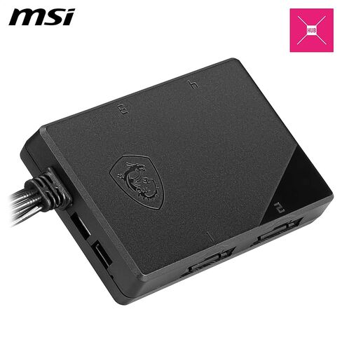 MSI MPG EZ120R ARGB WHITE-3W Fan - 120mm ARGB Fan, Patented Magnetic Connector Block, Daisy-Chain Connection, Fluid Dynamic Bearing + Extra nut Fixing, Fan hub, Reverse Fan Blade, 3 Packs in Saudi Arabia