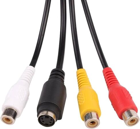كابل فيديو Vga إلى 3rca Av S، محول طرفية فيديو Vga إلى S لبطاقة الرسومات بدون مخرج، 30 سم in Kuwait