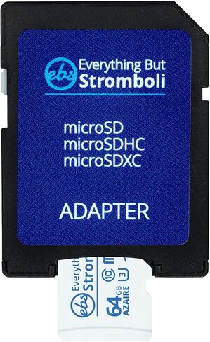 كل شيء ولكن سترومبولي بطاقة ذاكرة Azaire MicroSD سعة 64 جيجابايت لهاتف Motorola تعمل مع Moto G8، Moto G8 Play، Moto G8 Plus، One Hyper، One Action Cell Phone Speed ​​Class 10 U3 UHS-1 Micro SDXC in Saudi Arabia