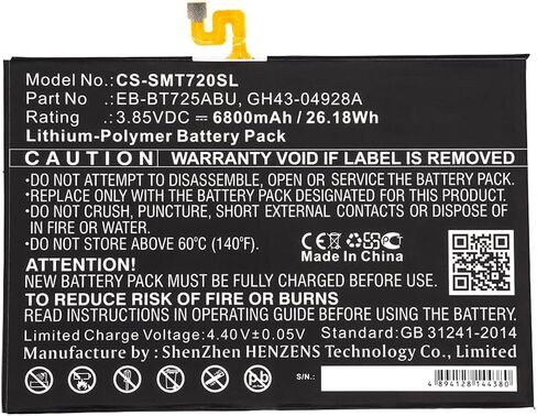ALLC Replacement Battery for Samsung EB-BT725ABU/GH43-04928A,PN:EB-BT725ABU/GH43-04928A,6800mAh in Saudi Arabia