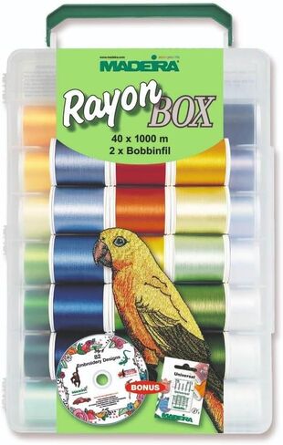 Madeira Rayon 40 Softbox 42ct Thread Set, Multicolour in Saudi Arabia