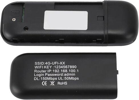مودم واي فاي USB 4G LTE، محول إنترنت لاسلكي بسرعة 150 ميجا بت في الثانية، مودم سفر محمول مع فتحة بطاقة SIM، مثالي للسفر في أوروبا وآسيا وأفريقيا in Saudi Arabia