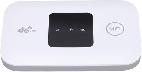 نقطة اتصال محمولة 4G LTE، راوتر واي فاي محمول، مودم 4G LTE مع تشفير WPA2، لا حاجة إلى بطاقة SIM ووصول سريع إلى الإنترنت يصل إلى 150 ميجابت في الثانية، مثالي للسفر والاستخدام المنزلي in Kuwait