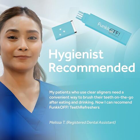 TeethRefreshers Reusable Travel Toothbrush + Toothpaste - Peppermint I Natural - All-in-One I Maintains Teeth Whitening I Removes Wine Stains I As Seen on Shark Tank! in Saudi Arabia