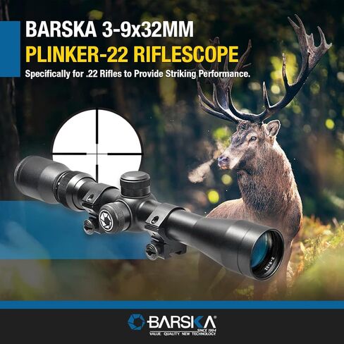 Barska Plinker22 Scope 3-9x32 30/30 Crosshair Reticle with Rings for Hunting & Targeting in Saudi Arabia