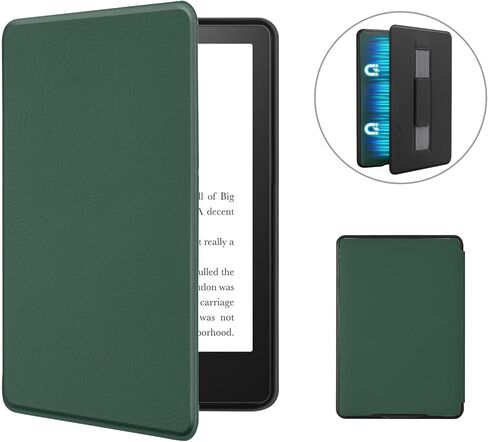 حافظة MOROCK بغطاء خلفي مغناطيسي لجهاز Kindle Paperwhite وPaperwhite Signature Edition مقاس 6.8 بوصات (الجيل الحادي عشر، 2021)، غطاء جلد PU نحيف خفيف الوزن مع حزام يد، نوم/استيقاظ تلقائي، أسود in Kuwait