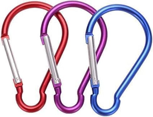 5Pcs 4" Aluminum Carabiner Clip Big Spring Snap Key Chain Hook for Outdoor Carabeaner Keychain Clip Great for Outdoors Keychains Gear Organization Backpacking, Dog Leash, Travel Accessories in Saudi Arabia