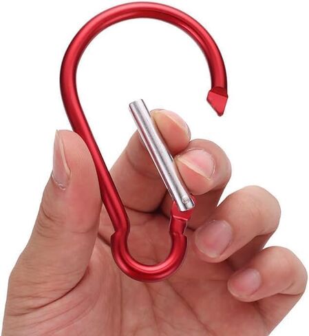 5Pcs 4" Aluminum Carabiner Clip Big Spring Snap Key Chain Hook for Outdoor Carabeaner Keychain Clip Great for Outdoors Keychains Gear Organization Backpacking, Dog Leash, Travel Accessories in Saudi Arabia