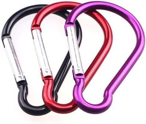 5Pcs 4" Aluminum Carabiner Clip Big Spring Snap Key Chain Hook for Outdoor Carabeaner Keychain Clip Great for Outdoors Keychains Gear Organization Backpacking, Dog Leash, Travel Accessories in Saudi Arabia