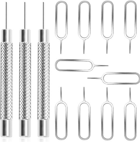 13 Pcs SIM Card Removal Openning Tool, SIM Card Ejector Removal Tool Pin, Tray Eject Pins Needle Opener, Universal Sim Ejector Tool, Watchchain Link Remover in Saudi Arabia