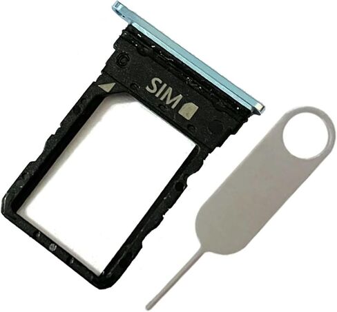 فتحة لبطاقة SIM حامل فتحة بطاقة SIM واحدة قطع غيار لموتورولا موتو رازر بلس 2023 رازر 40 الترا XT2321 مع دبوس إخراج (أسود) in Saudi Arabia