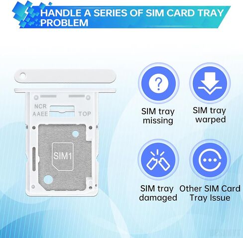 Sim Card Tray Replacement for Samsung Galaxy A15 (Single SIM Version) Magical Blue Card Tray Slot Holder Bracket Adapter with Needle Ejector for A15 SM-A155F in Saudi Arabia