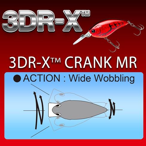 YO-Zuri 3DR-X Crank MR Floating Bass Lure 50mm Color: Sunset Shad in Saudi Arabia