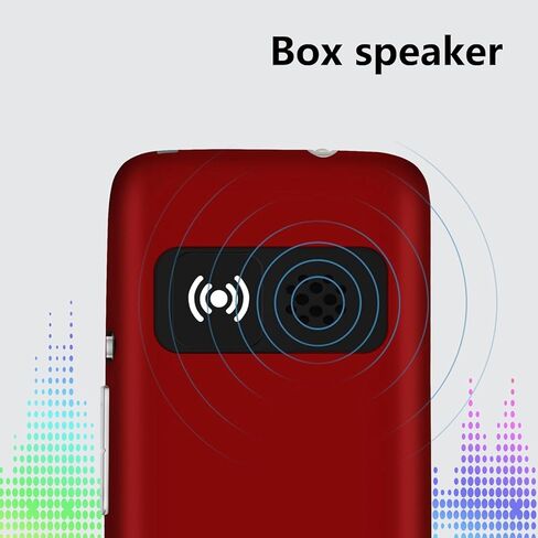 artfone G3 Red - هاتف خلوي VoLTE Flip لكبار السن 丨 هواتف غير مقفلة مع زر SOS 丨 زر كبير وصوت عالٍ 丨 كاميرا 丨 ساعة ناطقة 丨 اتصال سريع 丨 حر اليدين 丨 هاتف غبي 丨 قاعدة شحن 丨 هاتف التحدث والرسائل النصية فقط in Kuwait