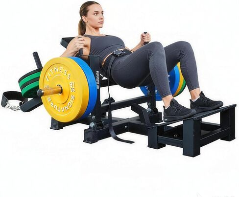آلة دفع الورك المحملة بلوحة من Signature Fitness لتشكيل المؤخرة وبناء عضلات الأرداف in Saudi Arabia