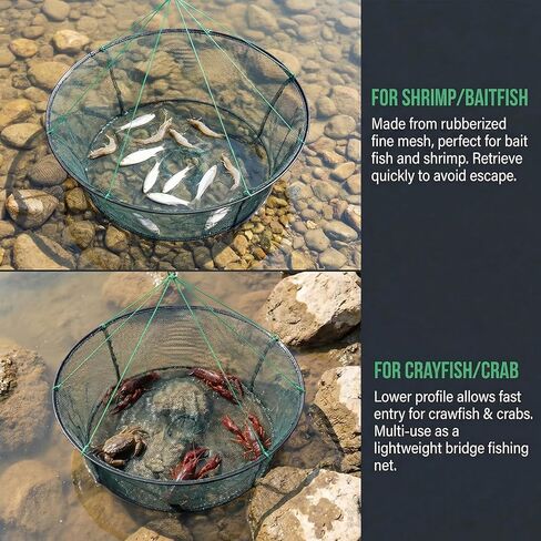 Persei Foldable Fishing Net Hand Casting Cage Crab Net for Fish Shrimp Minnow Crayfish Crab in Saudi Arabia