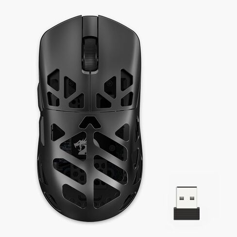 ماوس ألعاب لاسلكي من سبائك المغنيسيوم M997 من Redragon، ثلاثي الوضع BT و2.4 جيجا هرتز، ماوس مريح خفيف الوزن للغاية، 1000 هرتز، قابل لإعادة الشحن لأجهزة الكمبيوتر المحمول، Starlight Black in Kuwait