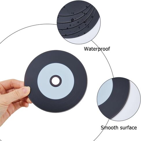 DICOSMETIC 25Pcs Blank Music Disc CD-R Blank Discs CD Recordable Media 700MB Storage 80 Minutes 52X Recordable Disc for Data and Music, Black in Saudi Arabia