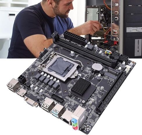 Tangxi H110 Gaming Motherboard, Mini ITX Computer Motherboard, LGA 1151, Dual Channel DDR4, M.2 Nvme Hard Drive & M.2 WiFi Slot, 6Gb / s Serial ATA3.0, PCI E X16, I/O Ports in Saudi Arabia