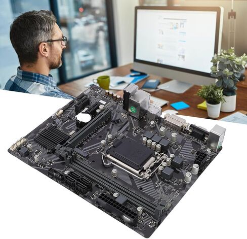 اللوحة الأم للكمبيوتر Tangxi H410M D2VX SI، اللوحة الأم لسطح المكتب M ATX مع فتحتين DDR4 DIMM لوحدة المعالجة المركزية LGA 1200 الجيل العاشر، تدعم 2933 2666 2400 2133 ميجا هرتز، مخرج VGA DVI in Saudi Arabia