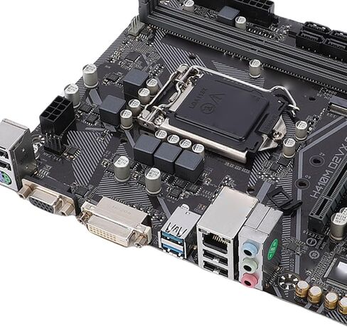 اللوحة الأم للكمبيوتر Tangxi H410M D2VX SI، اللوحة الأم لسطح المكتب M ATX مع فتحتين DDR4 DIMM لوحدة المعالجة المركزية LGA 1200 الجيل العاشر، تدعم 2933 2666 2400 2133 ميجا هرتز، مخرج VGA DVI in Saudi Arabia