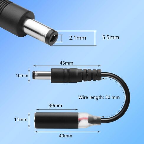 CERRXIAN 2PCS 24H Router Rebooter DC Cable، DC5521 إعادة تشغيل الكابل التلقائي على مدار 24 ساعة، مناسب لأجهزة توجيه واجهة DC5.5x2.1MM، والقطط البصرية، والمراقبة، والمفاتيح وغيرها من المعدات in Saudi Arabia
