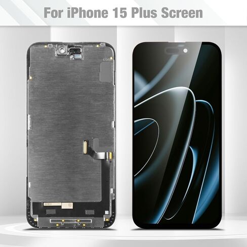 for iPhone 15 Plus Screen Replacement,LCD for iPhone 15 Plus Display Digitizer Touch Screen Assembly with Repair Kits for Model A3094 A2847 A3093 A3096 in Kuwait