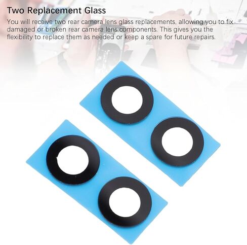 LICAEVEY 2 Sets Rear Back Camera Lens Glass Replacement for Galaxy Z Flip 5 5G F731 Phone with Pre Installed Adhesive and Repair Tools in Saudi Arabia