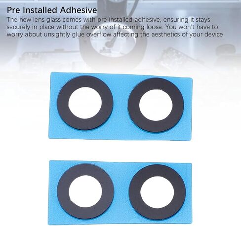 LICAEVEY 2 Sets Rear Back Camera Lens Glass Replacement for Galaxy Z Flip 5 5G F731 Phone with Pre Installed Adhesive and Repair Tools in Saudi Arabia
