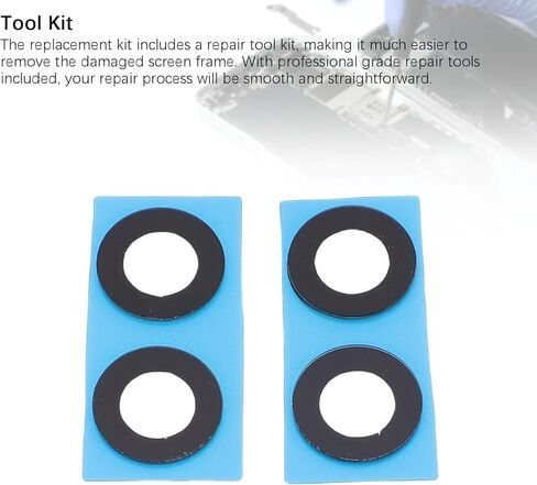 LICAEVEY 2 Sets Rear Back Camera Lens Glass Replacement for Galaxy Z Flip 5 5G F731 Phone with Pre Installed Adhesive and Repair Tools in Saudi Arabia