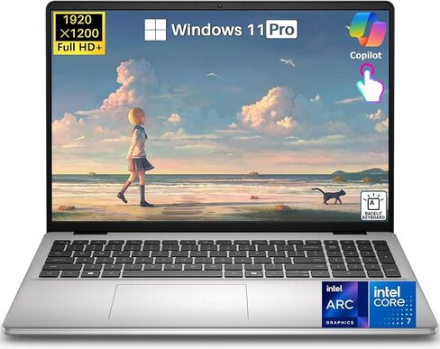كمبيوتر محمول Dell 15 2026 DC15250 يعمل باللمس، Intel 10-Core i7-1355U، شاشة 15.6 بوصة FHD مضادة للوهج، ذاكرة الوصول العشوائي 16 جيجابايت، 1 تيرابايت SSD، كاميرا ويب FHD، Copilot AI، Wi-Fi 6، Win 11 Pro، للأعمال والطلاب، أسود كربوني in Saudi Arabia