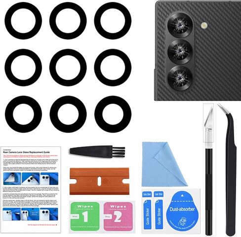 GREEN FUSION 3PCS Rear Camera Lens Glass Replacement Part Compatible with Galaxy Z Fold 6, with Tools & Instruction in Saudi Arabia