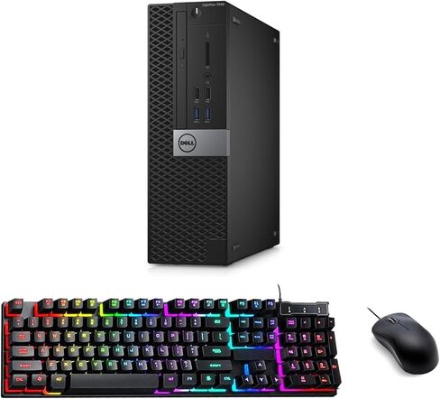 Dell OptiPlex 7040 SFF Desktop Computer PC, Windows 11 Pro, Core i5-6500, 8GB RAM, 256GB SSD, USB WiFi, USB Bluetooth, Mouse and Keyboard (Renewed) in Saudi Arabia