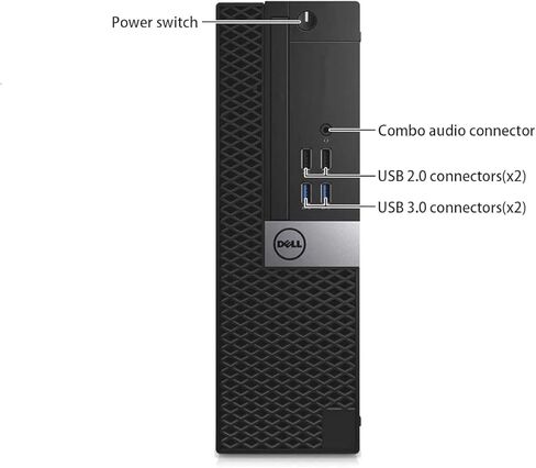 Dell OptiPlex 7040 SFF Desktop Computer PC, Windows 11 Pro, Core i5-6500, 8GB RAM, 256GB SSD, USB WiFi, USB Bluetooth, Mouse and Keyboard (Renewed) in Saudi Arabia