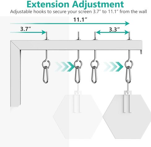حامل سقف لشاشة العرض العالمية من WALI وأرفف مركز الترفيه العائمة (2-Shelf-XLW) in Saudi Arabia