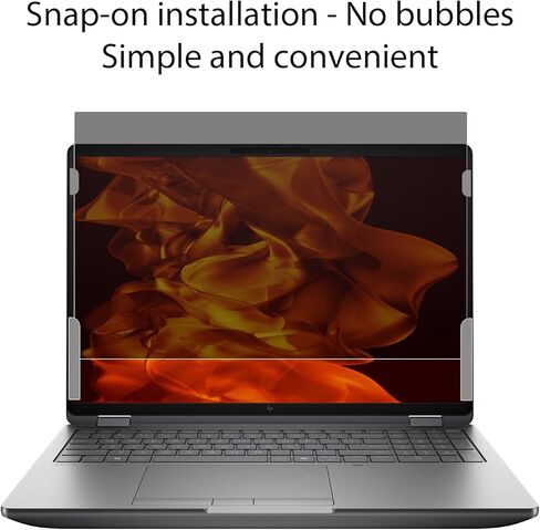 MUBUY-GOL 16 Inch Laptop Privacy Screen for HP OmniBook 5 16/OmniBook 7 16/ OMEN/Envy/Spectre/ZBook/EliteBook 16 G1/860/865/665/660/460/465 (G11/G10/G9) 16" Anti‑Blue Light & Removable Filter Shield in Saudi Arabia