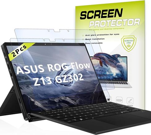 2 Pack Anti Blue Light Screen Protector for ASUS ROG Flow Z13 GZ302 13.4 Inch Laptop Tablet 2025 Model, Anti Glare Matte Film, Anti Fingerprint, Ultra Clear HD, Bubble Free in Saudi Arabia
