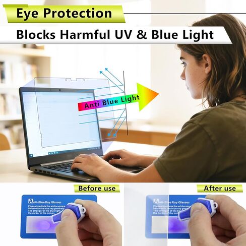 2 Pack Anti Blue Light Screen Protector for ASUS ROG Flow Z13 GZ302 13.4 Inch Laptop Tablet 2025 Model, Anti Glare Matte Film, Anti Fingerprint, Ultra Clear HD, Bubble Free in Saudi Arabia