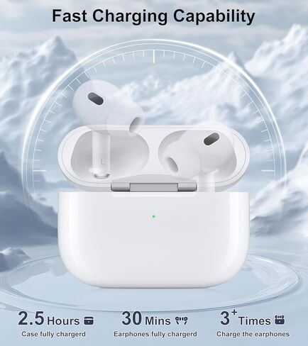 حافظة شحن متوافقة مع AirPods Pro، حافظة شحن لاسلكية بديلة لشاحن AirPod Pro الجيل الأول/ الثاني (بدون سماعات أذن) (USB-C) in Saudi Arabia